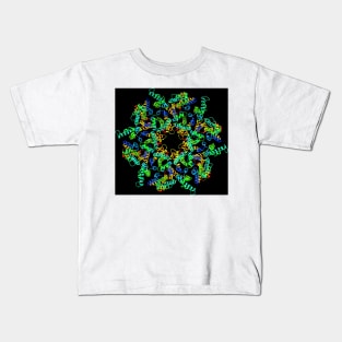 HIV-1 capsid in intact virus particle (F012/1041) Kids T-Shirt